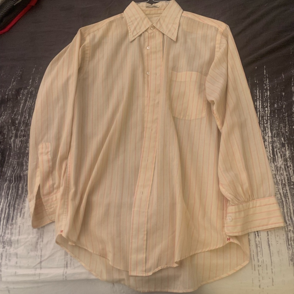 1960’s Vintage Button Up Mens “English Cream”